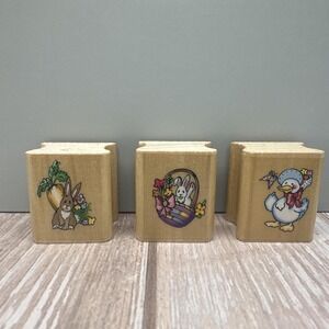 Vintage Noteworthy Stamps Mounted Stamp - Easter Theme Rubber Stamps